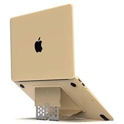 Majextand MacBook Stand/Laptop Stand | Thinnest Adjustable Portable Ventilated Ergonomic Stand | Integrate with Most Notebook Computers Under 18'' | 6 Height Settings (Gold)