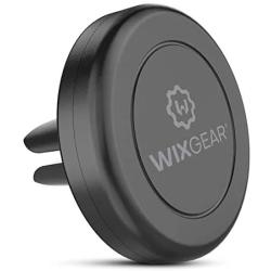 WixGear Universal Air Vent Magnetic Phone Car Mount Holder with Fast Swift-Snap Technology for Smartphones and Mini Tablets, Black 1 Pack