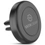 WixGear Universal Air Vent Magnetic Phone Car Mount Holder with Fast Swift-Snap Technology for Smartphones and Mini Tablets, Black 1 Pack