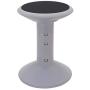 Storex Active Tilt Stool, Ergonomic Seating for Flexible Office Space and Standing Desks, Adjustable 12-24 Inch Height, Gray (00322U01C)