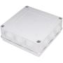 Zulkit Junction Box ABS Plastic Dustproof Waterproof IP65 Universal Electrical Boxes Project Enclosure White 7.9 x 7.9 x 3.1 inch (200 x 200 x 80mm)