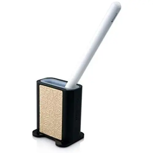 Thankscase Solid Aluminum Stand for Apple Pencil, Silicone Holder Keep Pencil Tip Safely, Keep Your Pencil Stand Elegantly for Easy Access.(Black Gold)