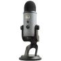 Blue Yeti USB Mic for Recording & Streaming on PC and Mac, 3 Condenser Capsules, 4 Pickup Patterns, Headphone Output and Volume Control, Mic Gain Control, Adjustable Stand, Plug & Play - Slate