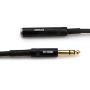 JEEUE 1/4'' Extension Cord Cables, 1/4'' (6.35mm) Stereo Plug Male to 1/4 inch Female Stereo Headphone Guitar Extension Cable Cord, Gold Plated Audio Cable Stereo Extender (3FT)