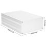 Good Heat Dissipation Split Type Matte Silver High Reliability Aluminum Project Box Sturdy Electronic Enclosure Case for Circuit Board Aluminum Case Industrial