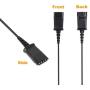 VoiceJoy Headset QD(Quick Disconnect) Connector to USB Adapter with Volume Adjuster, Mute for Speaker and Microphone Separately Compatible with Any Plantronics and VoiceJoy Headset QD Plug
