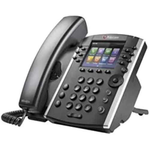 Polycom 2200-46162-025 VVX 410 12-Line IP Phone Gigabit PoE (Power supply not included) (Renewed)