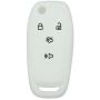 SEGADEN Silicone Cover Protector Case Holder Skin Jacket Compatible with FORD Fusion 4 Button Flip Remote Key Fob CV2711 White SEGADEN Silicone Cover Protector Case Holder Skin Jacket Compatible with FORD Fusion 4 Button Flip Remote Key Fob CV2711 White