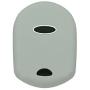 SEGADEN Silicone Cover Protector Case Holder Skin Jacket Compatible with FORD 3 Button Remote Key Fob CV2705 Gray