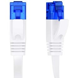 KabelDirekt – 100 feet – Flat Ethernet, Patch & Network Cable (transfers gigabit Internet Speed, 1Gbps, Highly Flexible, Suitable for Permanent Installation, RJ45 Plug, White)