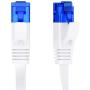 KabelDirekt – 100 feet – Flat Ethernet, Patch & Network Cable (transfers gigabit Internet Speed, 1Gbps, Highly Flexible, Suitable for Permanent Installation, RJ45 Plug, White)
