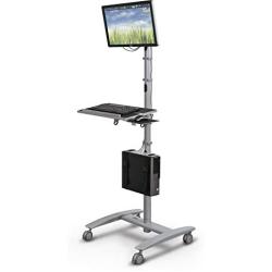 Balt 27614 Beta Sit Stand Mobile Workstation Cart, 67'' H x 32'' W x 33'' D