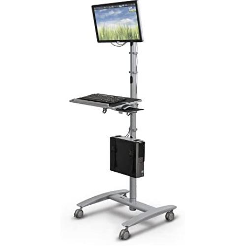 Balt 27614 Beta Sit Stand Mobile Workstation Cart, 67'' H x 32'' W x 33'' D