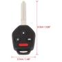X AUTOHAUX Replacement Keyless Entry 4 Button Remote Car Key Fob 315Mhz 4D62 Chip CWTWB1U811 for Subaru Tribeca
