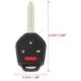 X AUTOHAUX Replacement Keyless Entry 4 Button Remote Car Key Fob 315Mhz 4D62 Chip CWTWB1U811 for Subaru Tribeca