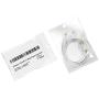 (2 Pack) 12 Inches Short Telephone Cable Rj11 Male To Male Phone Line Cord (1 Foot, White)