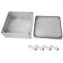 DJC Supply Co. 4'' x 4'' x 2.4'' Weather & Dust Proof PS Plastic Junction Conduit Box Electronics Enclosure4 PACK