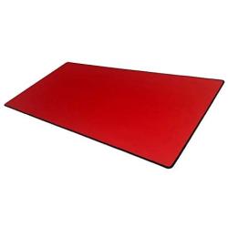 Mega Size Gaming Mouse Pad - Anti Slip Rubber Base - Stitched Edges - Large Desk Mat - 48'' x 24'' x 0.16'' (Mega, All Red)