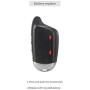 EASYGUARD EM211 2 Way Motorcycle Alarm System with Remote Start Starter Shock Sensor tilt Motion Sensor DC12V LCD Display