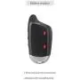 EASYGUARD EM211 2 Way Motorcycle Alarm System with Remote Start Starter Shock Sensor tilt Motion Sensor DC12V LCD Display
