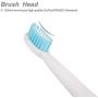Rechargeable Electric Sonic Toothbrush for Adults with 5 Modes 2 Mins Timer and 4 Toothheads (White)