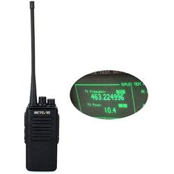 Retevis RT1 Walkie Talkie Long Range High Power 16 Channel Scan VOX Two Way Radio with Earpiece (1 Pack)