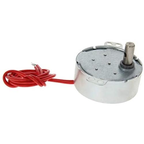 Fielect 1Pcs Synchronous Motor AC 12V 4-5RPM Turntable Motor CW/CCW Direction 4W TYC-50 Horizontal Hole Shaft