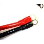 4 AWG Battery Cable Positive Negative 2 feet with Gold Plated high Conductivity 5/16 inch Ring lugs Ideal for car, Boat Battery,Solar Battery Wiring. (a Pair)