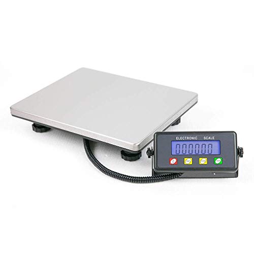 TUFFIOM 440lbs Digital Heavy Duty Shipping Postal Scale, 1.8oz Readability, with Large Durable Stainless Steel Platform, LCD Display, Luggage Scale for Post Office, Home