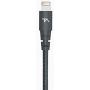Tech Armor Apple MFi Certified Lightning Cable to USB A - 6FT Space Grey - Tough-Braided Extra-Strong Jacket - Sync/Charge iPhone & iPad