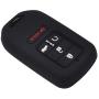 LemSa 2Pcs 5 Buttons Silicone Key Fob Cover Case Protector Holder for Honda Civic Accord Pilot CR-V Pilot EX EX-L 2019 2018 2017 2016 2015 A2C81642600,5 Buttons Smart Key Black