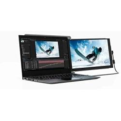 Duex Pro Portable Monitor (Upgraded 2.0 Version), The On-The-Go Dual-Screen Laptop Monitor, 12.5'' Full HD IPS Display, USB A/Type-C, Plug and Play, Dual-Side Sliding, Sleek and Lightweight Design