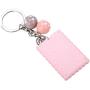 Serounder Mini Calculator, Portable Pocket Candy Color PVC 8 Digits Electronic Calculator with Silicone Buttons and Keychain Buckle for Children Students(Pink)