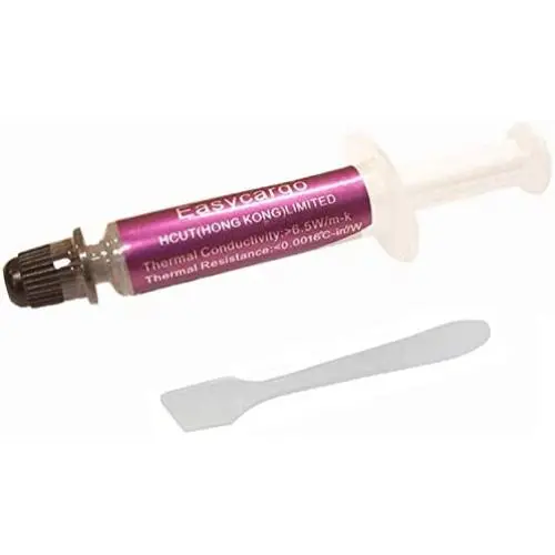 Easycargo 6.5 W/m-k Thermal Paste Kit, High Performance Thermal Grease Compound for Cooler Heatsink Interface Computer Processor CPU GPU (1-Pack)