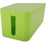Patioer Cable Management Organizer Box Power Strips Hider Power Cords Hider for Desk, TV, Computer, USB Hub,Cords (Set of Two) (Green)
