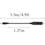 DC5.5x2.1mm Male to 12V Car Cigarette Lighter Plug 18AWG Cable, DC Car Charger Auto Power Supply Cable， YOUCHENG for Cars, Trucks, Buses
