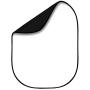 Fovitec Reversible Black and White Double-Sided Muslin Pop-Up Backdrop 5x6.5 for Headshot and Portrait Photography, Vlogging and Video Conferencing