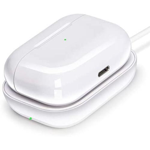 Airpods Pro Charger, Wireless Charger for Airpods/Airpods Pro Case, Wireless Charging Station for Airpods Earbuds, Wireless Charger Pad for Airpods Pro Earpods White