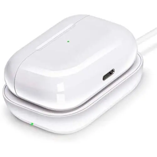 Airpods Pro Charger, Wireless Charger for Airpods/Airpods Pro Case, Wireless Charging Station for Airpods Earbuds, Wireless Charger Pad for Airpods Pro Earpods White Airpods Pro Charger, Wireless Charger for Airpods/Airpods Pro Case, Wireless Charging Station for Airpods Earbuds, Wireless Charger Pad for Airpods Pro Earpods White