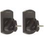Monoprice Low Profile 22 lb. Capacity Speaker Wall Mount Brackets (Pair) Black