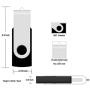 128MB USB Flash Drive 10 Pack, USB Drives 128 MB Bulk Memory Stick JBOS Swivel Thumb Drives Gig Stick USB2.0 Pen Drive for Fold Digital Date Storage, Zip Drive, Jump Drive, USB Stick, Mixed Color