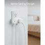 Anker AC Outlet and USB Wall Plug, PowerExtend USB Plug 2 Mini Wall Charger with 2 outlets, 2 USB Ports and PowerIQ Technology
