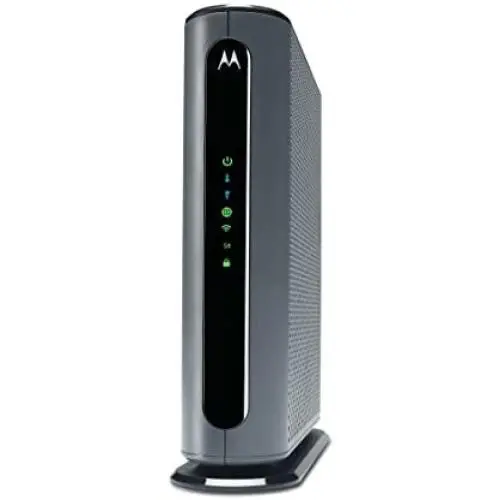 Motorola MG7700 24x8 Cable Modem Plus AC1900 Dual Band WiFi Gigabit Router with Power Boost, 1000 Mbps Maximum Docsis 3.0 - Approved by Comcast Xfinity, Cox and More