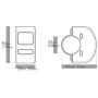 KiWAV Engine Switch Black 12v DC Electrical System compatible with Motorcycle Scooter 7/8 inch Break the Circuit to Stop
