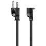 Monoprice 6ft 16AWG Power Extension Cord Cable - SJT 16/3C NEMA 5-15P TO NEMA 5-15R (13A/125V) AP301+SP506 - Black