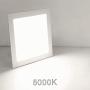 ANC 6 inch 120V IC Rated LED Recessed Low Profile Square Panel Light, Dimmable Wafer Light, 12W 5000K 900lm Canless Downlight, ETL Listed 6 Pack
