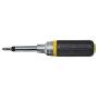 Ratcheting Screwdriver & Nut Driver, Multi-Bit, Cushion Grip Handle Klein Tools 32558