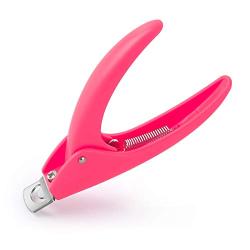 Dr.Nail Professional Acrylic Nail Clipper False Nails Cutter Fake Nail Clippers Nail Tip Trimmer for Artificial Nail Art Manicure Tools Clip Tool(Pink)