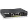NETGEAR 5-Port Gigabit Ethernet Unmanaged PoE Switch (GS305P) - with 4 x PoE @ 55W, Desktop, Sturdy Metal Fanless Housing