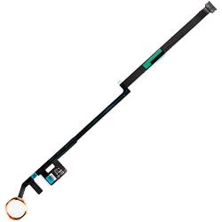 Home Button Replacement for iPad 7 7th Gen 10.2'' 2019 (A2197 A2198 A2200),iPad 8 8th Gen 10.2'' 2020 (A2270 A2428 A2429 A2430) Incl Flex Cable Connector (White Rose Gold Ring)